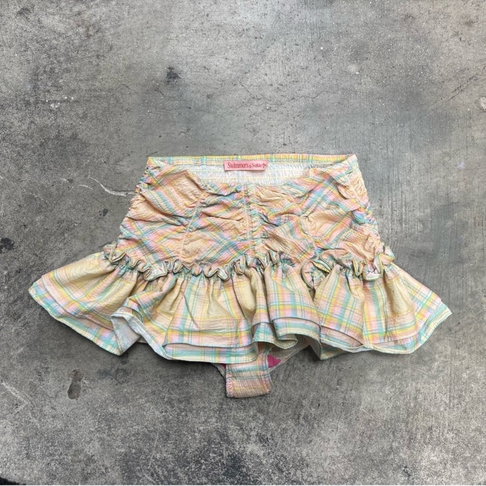 Selkie •Bikini Bottoms The Banana Plaid Cherry On Top Bikini Bottoms